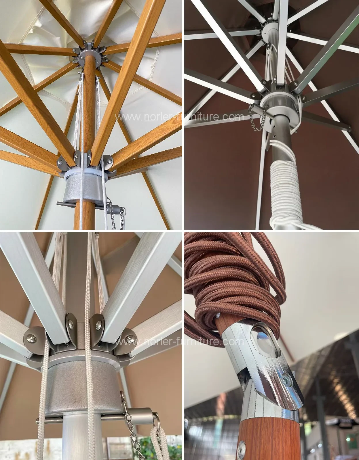 Waterproof Outdoor Professional Parasols Column Umbrellas