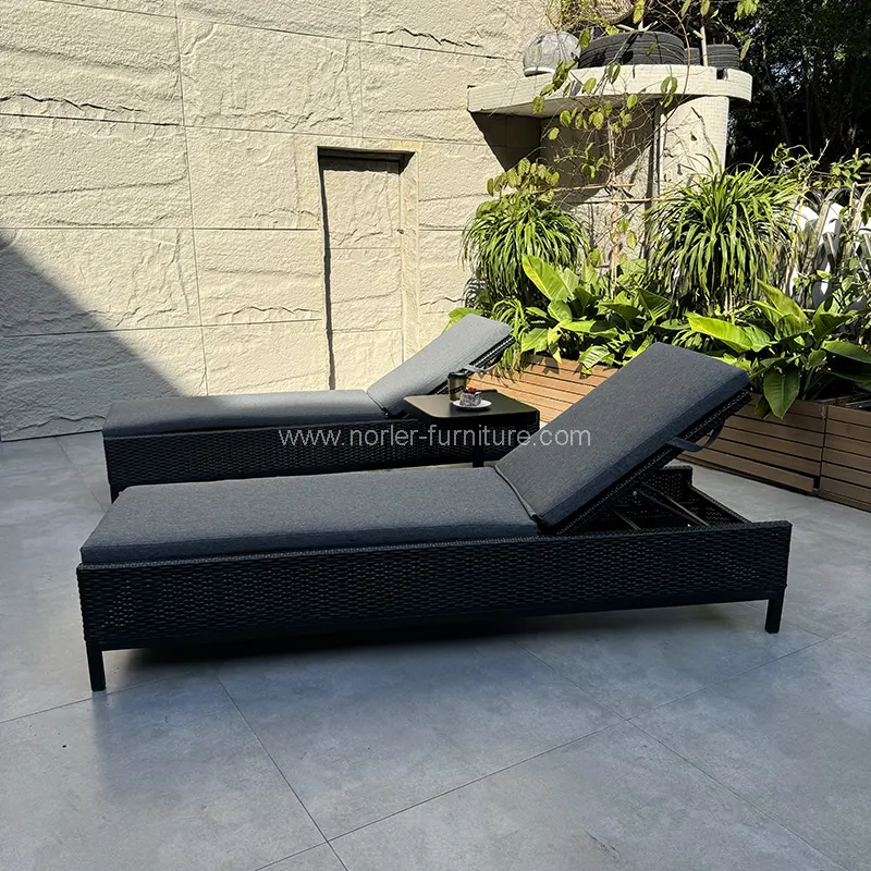 Najnovejši ročni ročno tkani rattan Sun Lounger