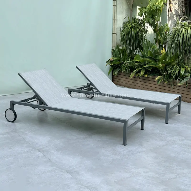 Zunanji aluminijasti okvir s kolesi Sonce Lounger