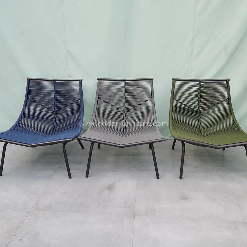Zunanji balkonski prosti čas aluminij tkani set pasu