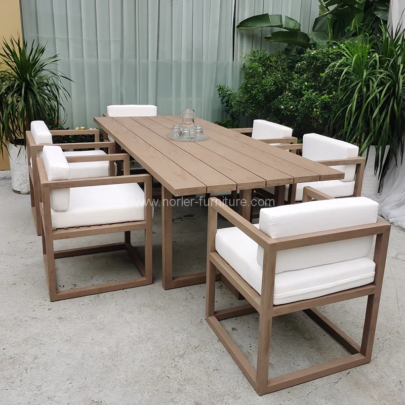 Outdoor Tikovi set za restavracijo v restavraciji